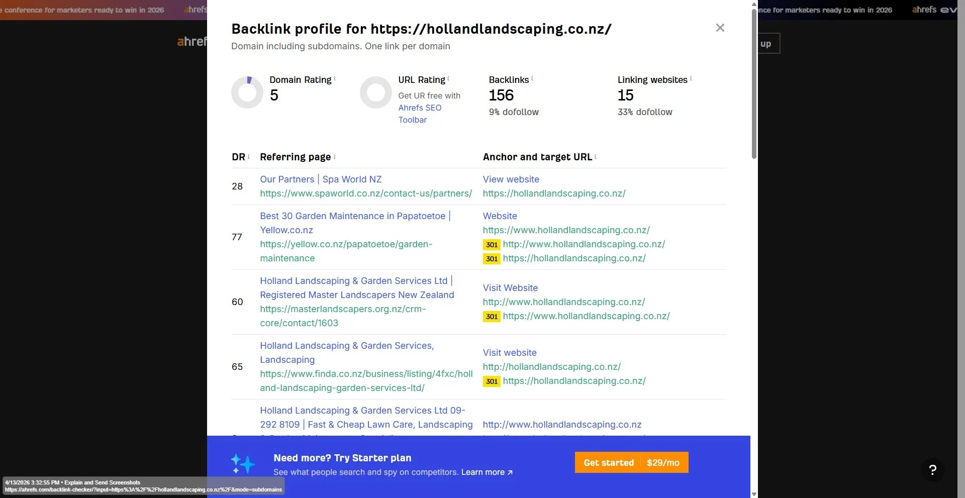 Ahrefs Backlink Checker