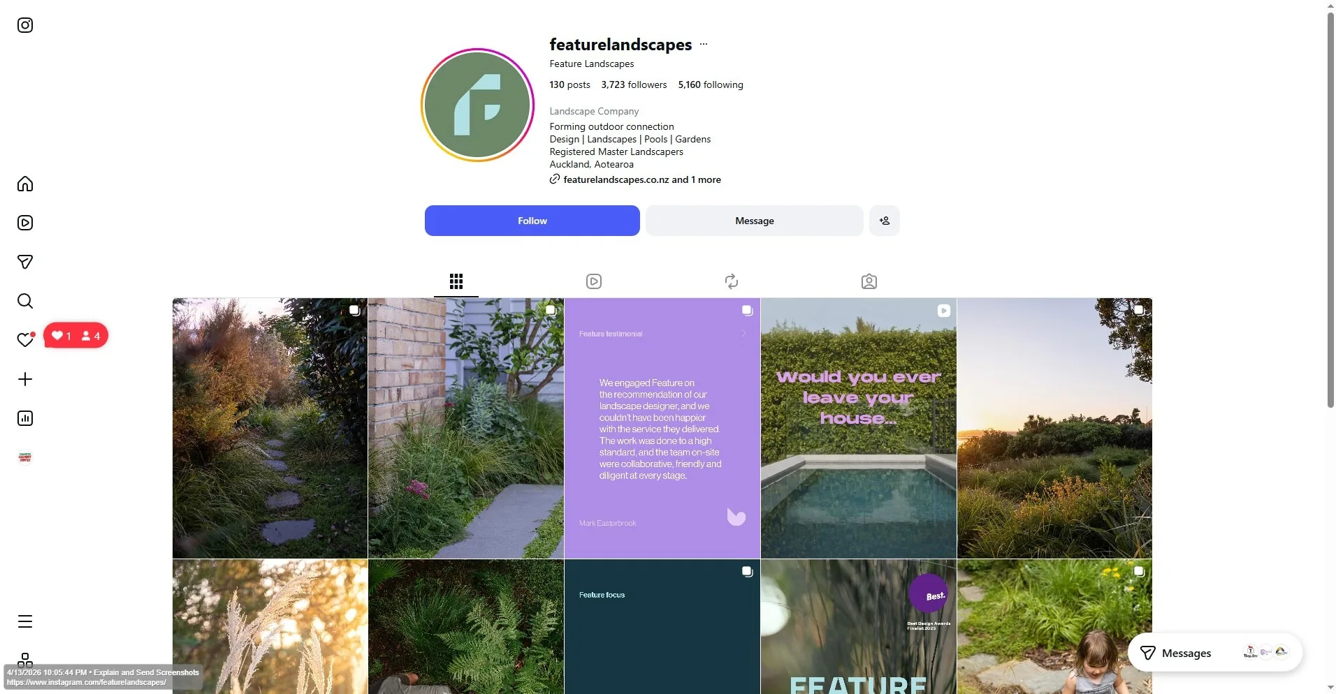 Feature Landscapes Instagram